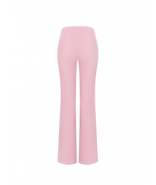 Pantalon en crêpe Scuba Palace avec perles et strass Rinascimento