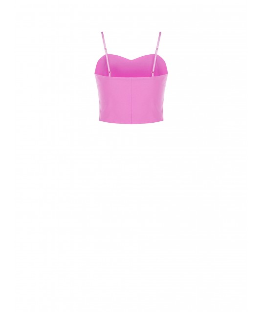 Tissu technique Bustier Crop Top Rinascimento