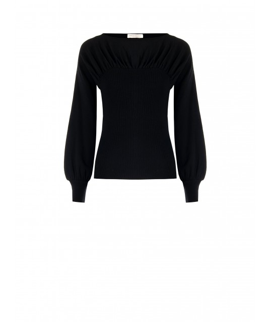 Barchetta Neck Tight Fit Sweater Rinascimento