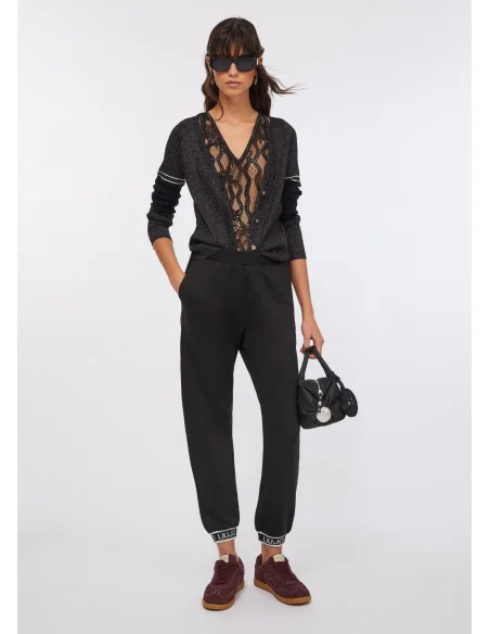 Pantaloni Jogging Lurex® Liu Jo