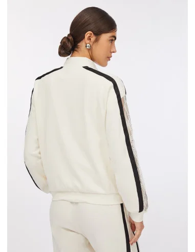 Liu Jo Sweatshirt en coton avec dentelle