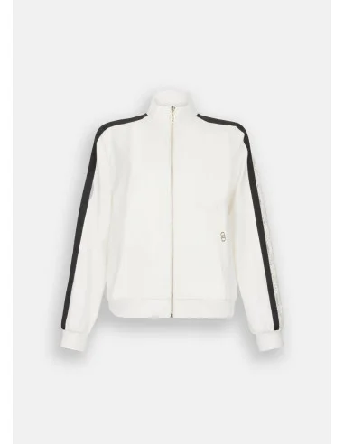 Liu Jo Sweatshirt en coton avec dentelle