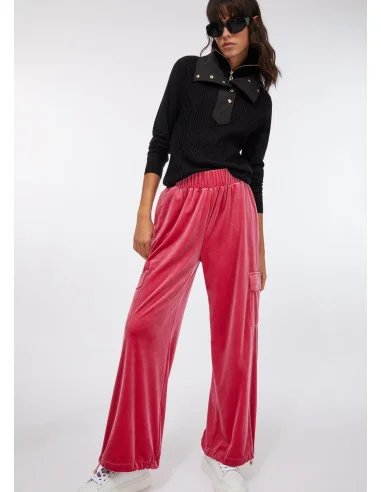 Pantaloni Jogging In Ciniglia Con Logo Liu Jo