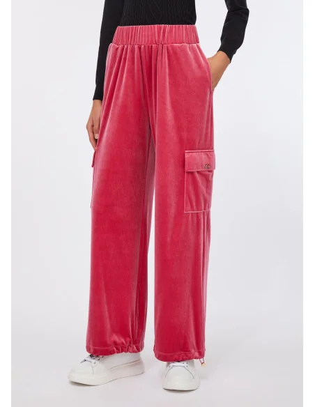 Chenille Jogging Pants With Liu Jo Logo