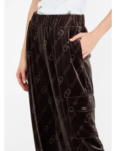 Chenille Jogging Pants With Liu Jo Logo