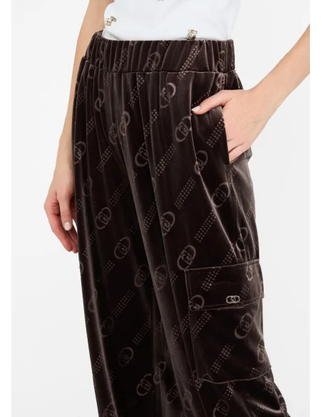 Chenille Jogging Pants With Liu Jo Logo