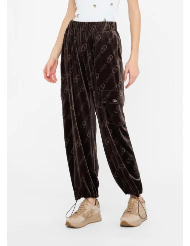Chenille Jogging Pants With Liu Jo Logo