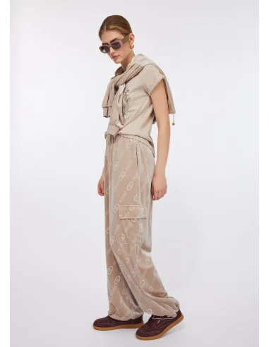 Chenille Jogging Pants With Liu Jo Logo