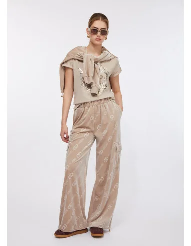 Chenille Jogging Pants With Liu Jo Logo