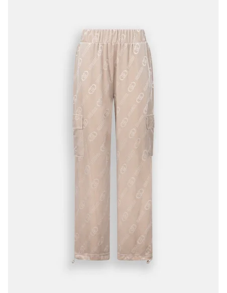Pantalon de jogging en chenille avec logo Liu Jo