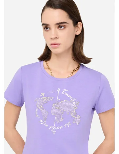 Liu Jo - T-shirt imprimé laminé