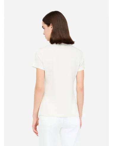 T-shirt Con Stampa Laminata Liu Jo