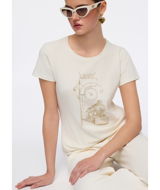 Liu Jo Laminated Print T-shirt