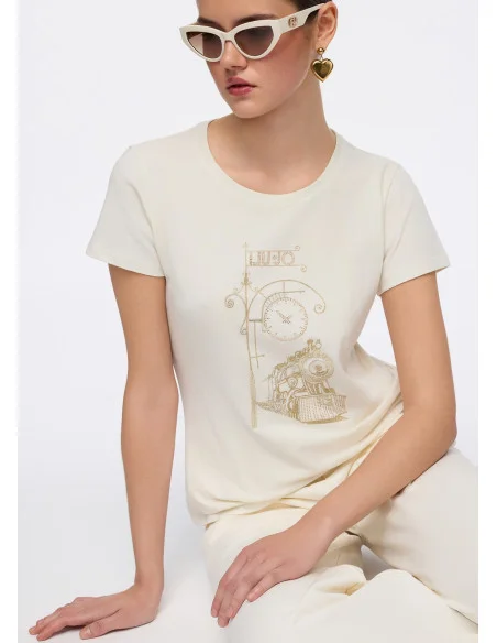 Liu Jo Laminated Print T-shirt