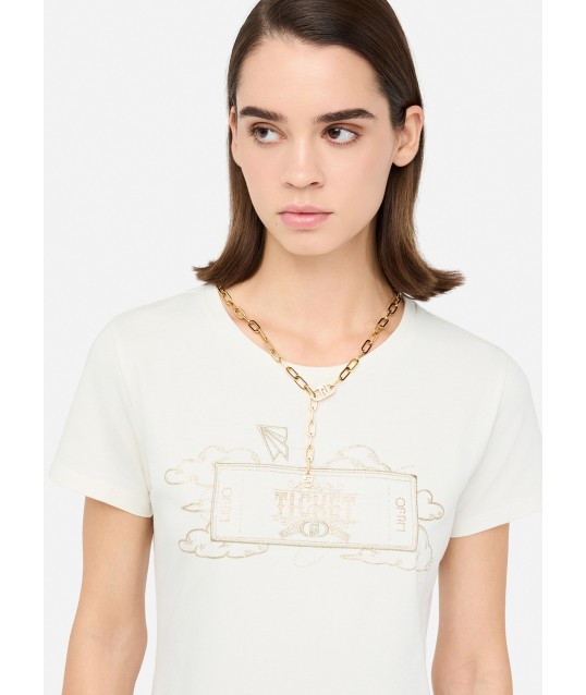 Liu Jo - T-shirt imprimé laminé