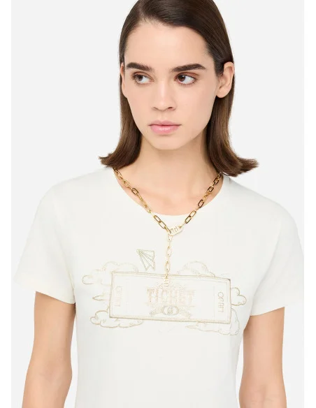 Liu Jo - T-shirt imprimé laminé