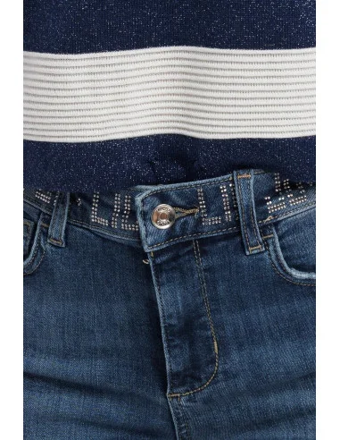 Denim With Rhinestone Bodice Liu Jo