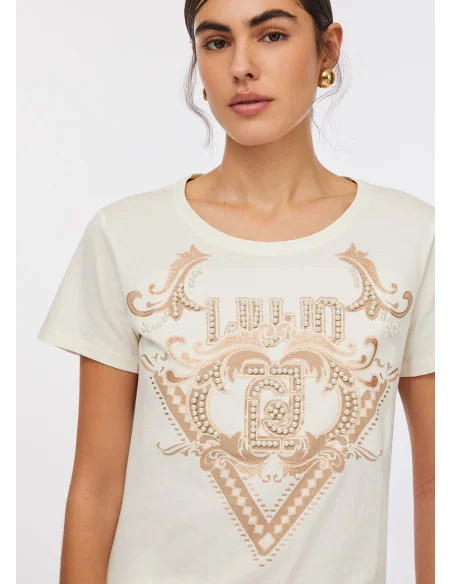 T-shirt In Cotone Liu Jo