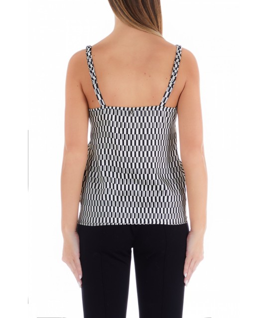 Top In Pizzo Con Fantasia Astratta Liu Jo