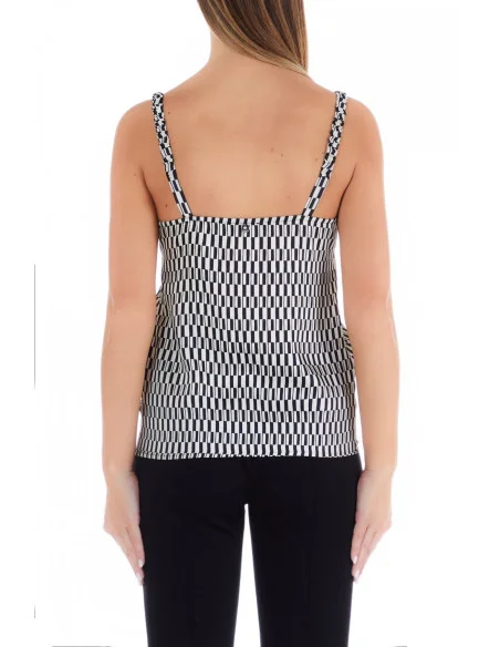 Liu Jo Abstract Patterned Lace Top