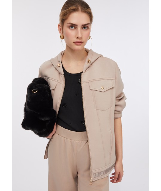 Giacca In Scuba E Nylon Liu Jo