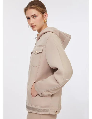 Giacca In Scuba E Nylon Liu Jo