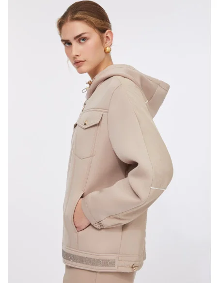 Giacca In Scuba E Nylon Liu Jo