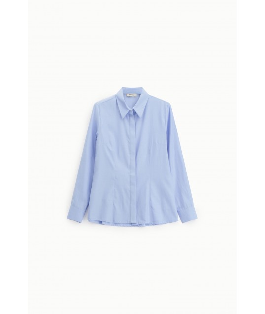 Chemise à col classique et boutons cachés Dixie