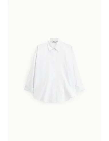 Chemise large à col classique et manches 3/4 Dixie