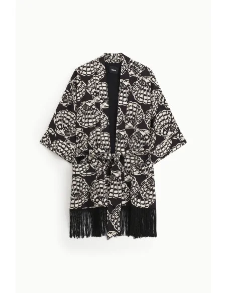 Blazer Con Stampa E Frange Dixie