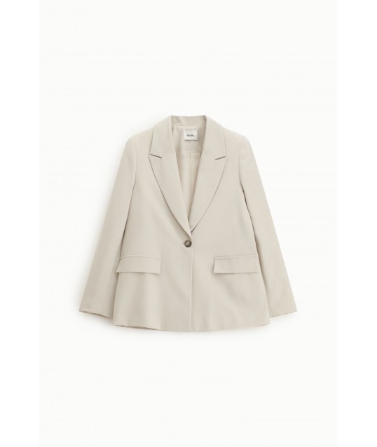 Dixie One-breasted Blazer With Flap Pockets