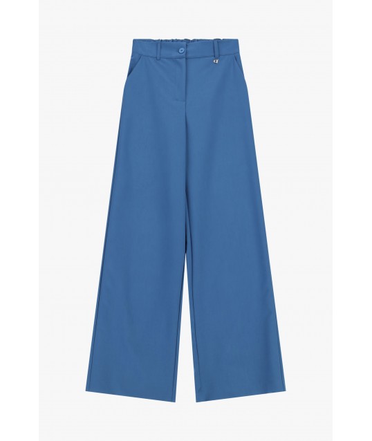 Pantaloni Palazzo A Vita Alta Con Pinces Dixie