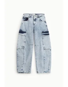 Jean ballon avec poches cargo et ceinture Dixie 2