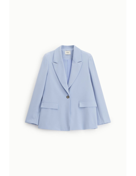 Blazer Monopetto Con Tasche A Patta Dixie