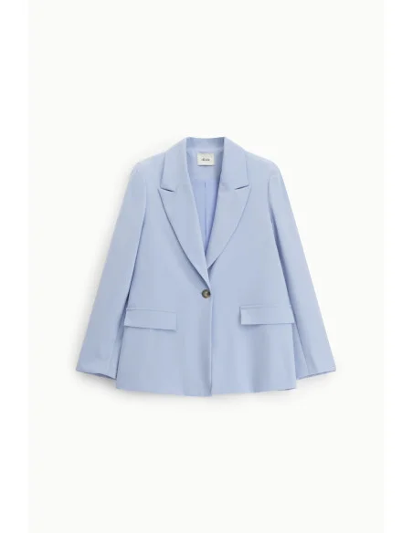 Blazer Monopetto Con Tasche A Patta Dixie