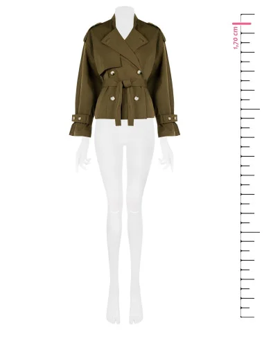 Rinascimento Short Trench Coat