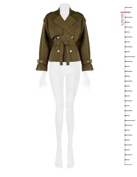 Rinascimento Short Trench Coat
