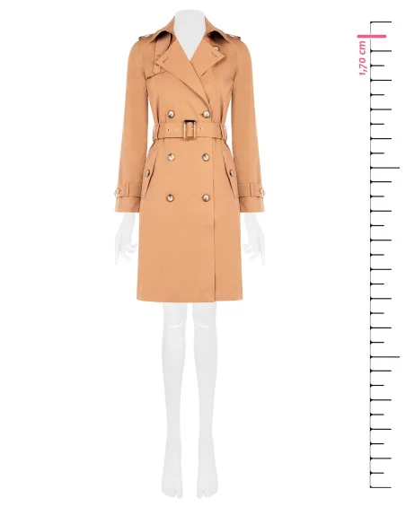 Rinascimento Long Trench Coat