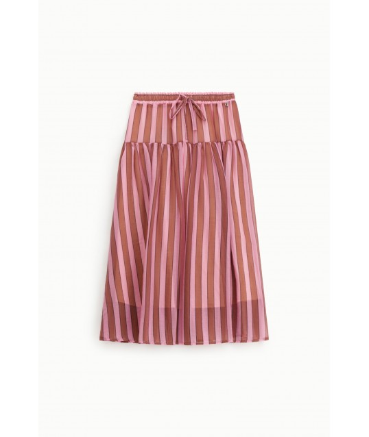 Jupe rayée Dixie avec ceinture élastique
