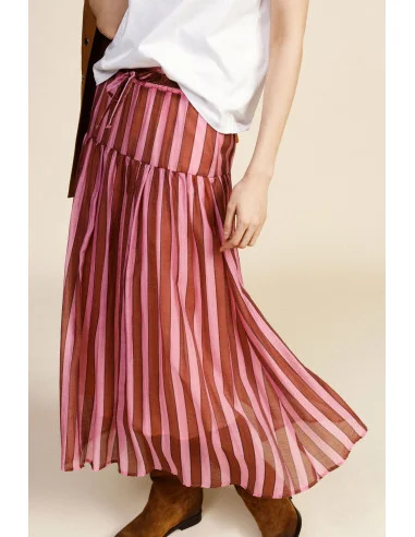 Jupe à rayures avec ceinture élastique Dixie