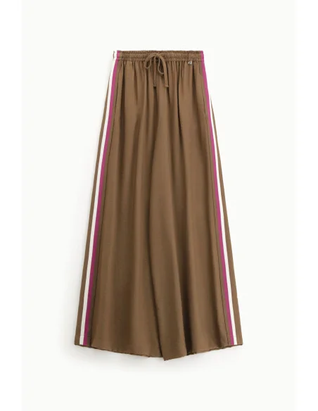 Pantaloni Palazzo Con Bande Laterali Dixie