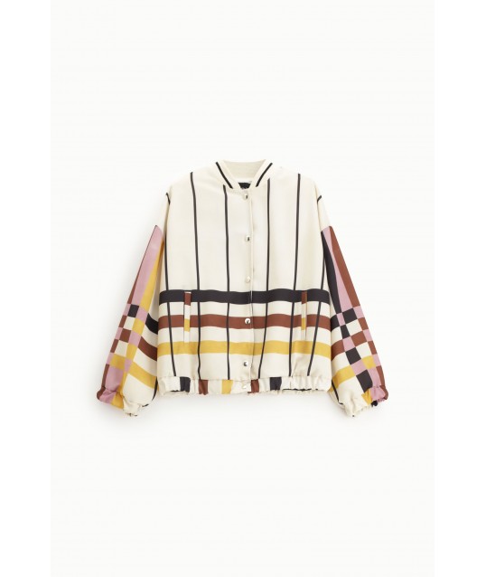 Dixie Striped Bomber Jacket