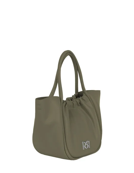 Maxi Leatherette Hand Bag With Removable Internal Clutch and Removable Shoulder Strap Rinascimento