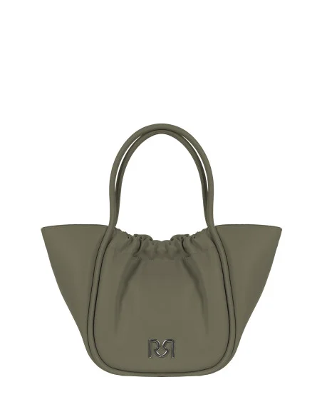 Maxi Leatherette Hand Bag With Removable Internal Clutch and Removable Shoulder Strap Rinascimento