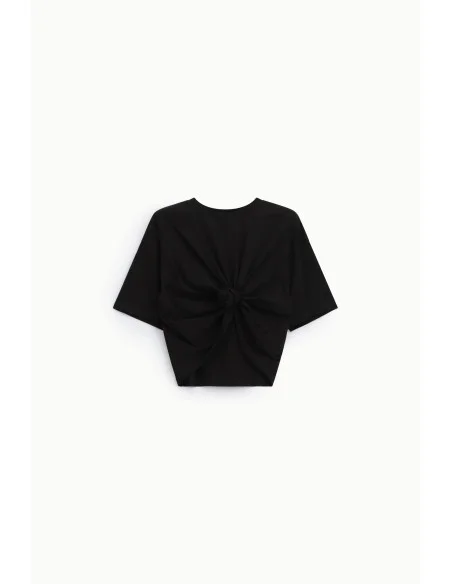 Dixie Short-Sleeved T-Shirt With Centre Knot