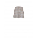Prince of Wales Pleated Front Pant Miniskirt Rinascimento