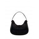 Large Imitation Leather Shoulder Bag With Straw Weave Effect And Removable Adjustable Strap Rinascimento
