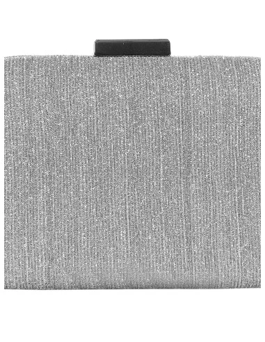 Pochette Mini Rigida Lamé Effetto Glitter Con Tracolla Catena Interna Rinascimento