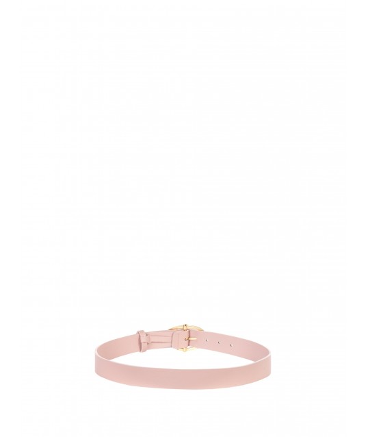 Ceinture fine rigide en similicuir avec boucle ovale Rinascimento