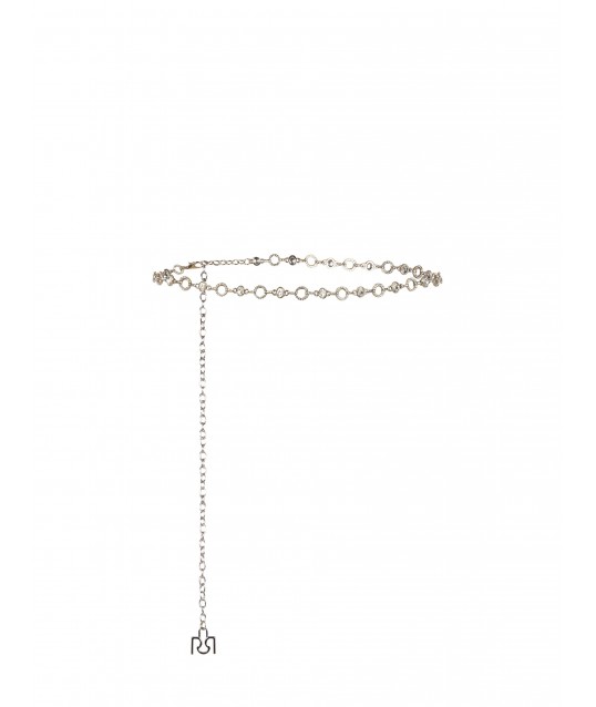 Ceinture bijou ajustable avec cristaux et strass Rinascimento